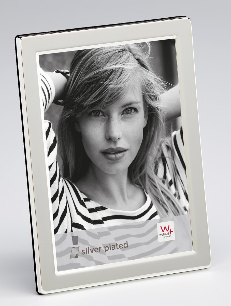 Walther WaltherPO015S Lola - Metalen portretlijst - Fotoformat 10x15 cm - Zilver