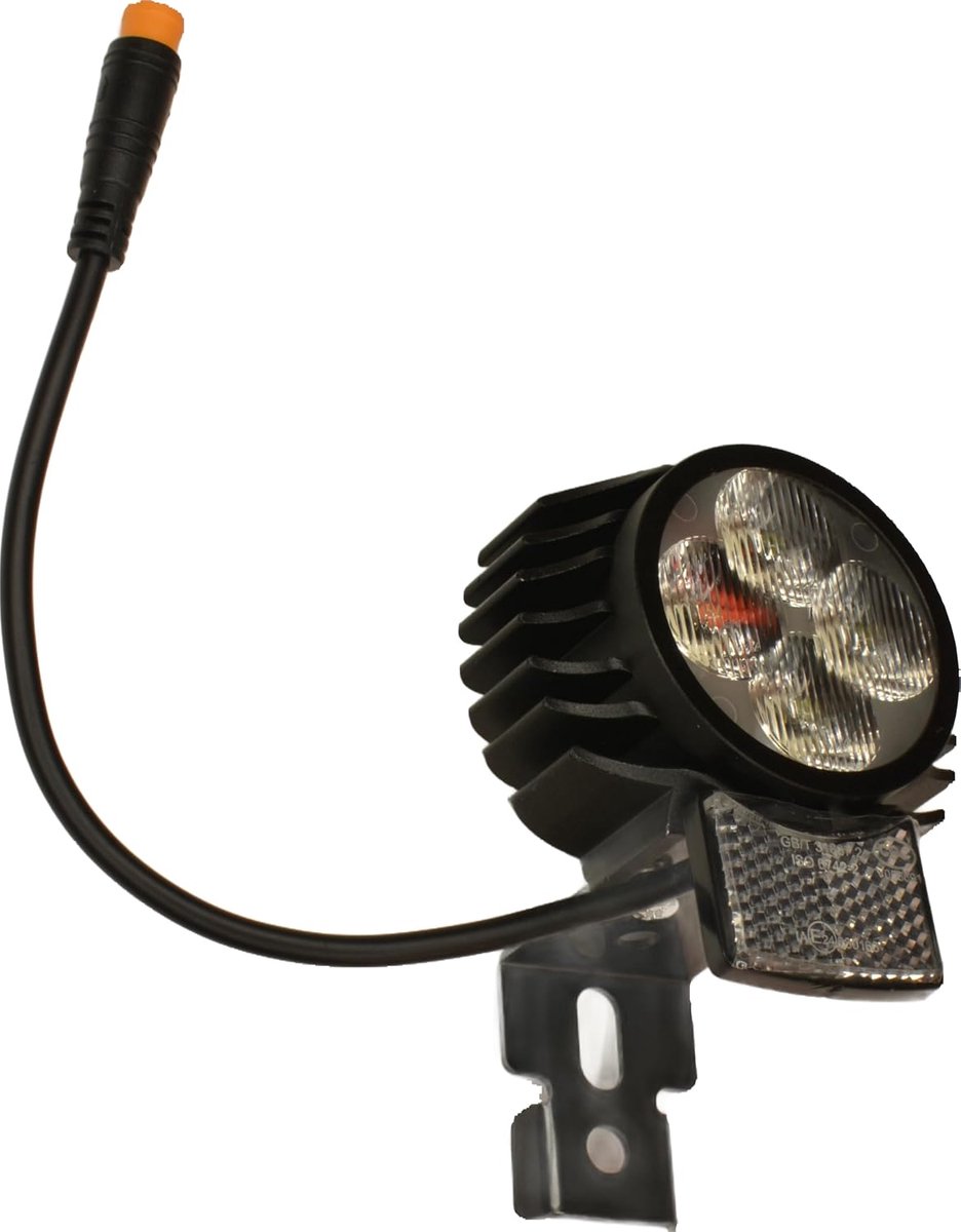 Led-koplamp voor elektrische step - 30-72 V - 3-polig - met geïntegreerde bel voor extra veiligheid - SnelShoppen