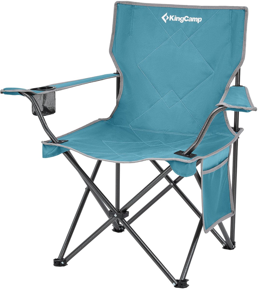 Campingstoel Tanger Klapstoel XL - Strandklapstoel Licht staal 100 kg