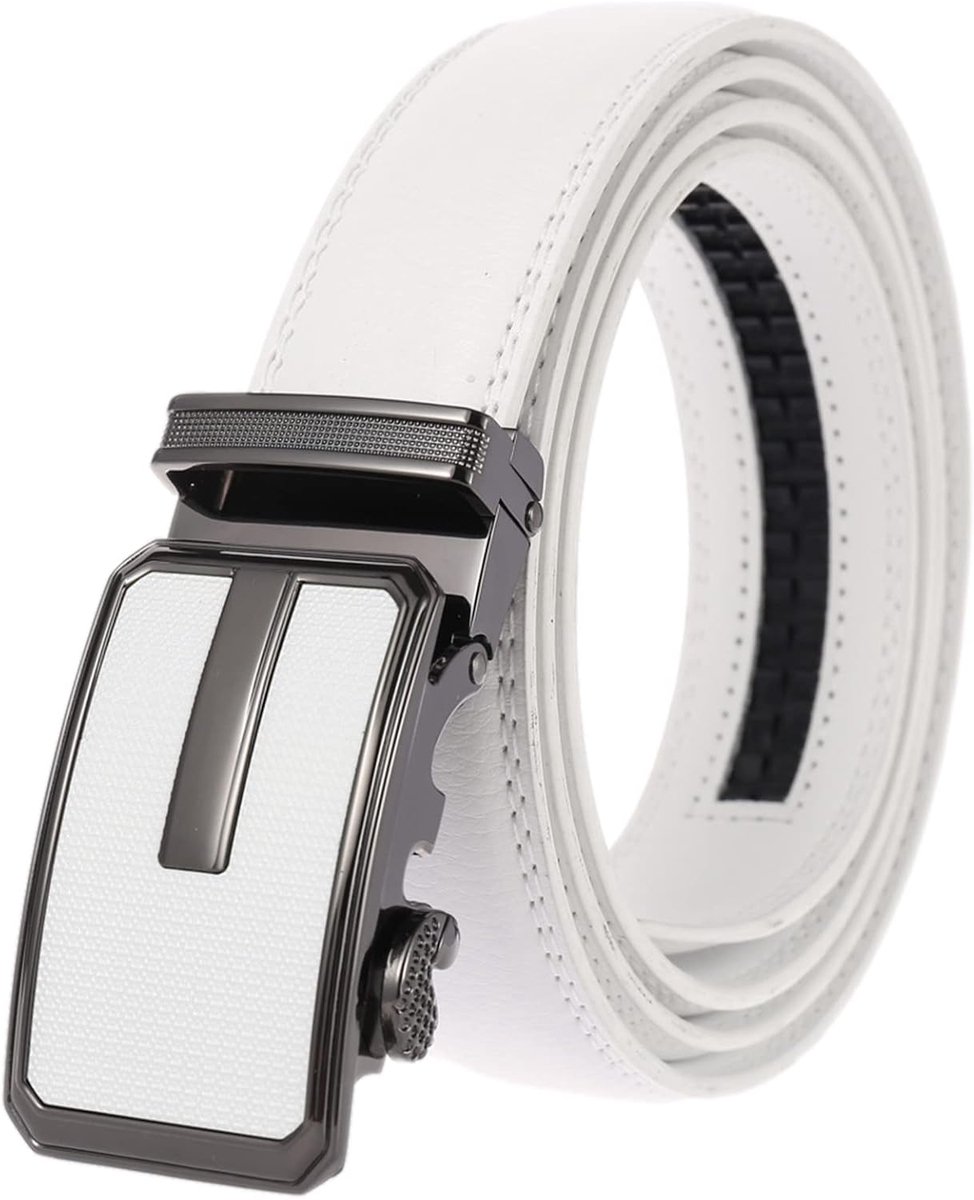 echt lederen ratel riem dia automatische legering gesp jeans pak riem voor casual en zakelijke jurk verstelbare trim om te passen