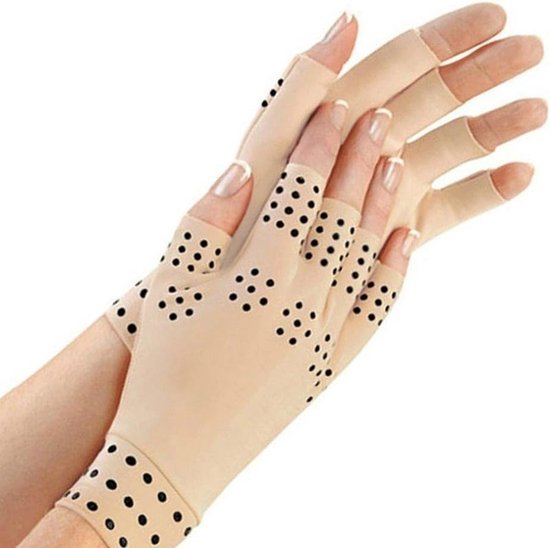 1 paar compressiehandschoenen met magneten, anti-artritis magnetische therapie handschoenen voor gezondheid — afbeelding 4