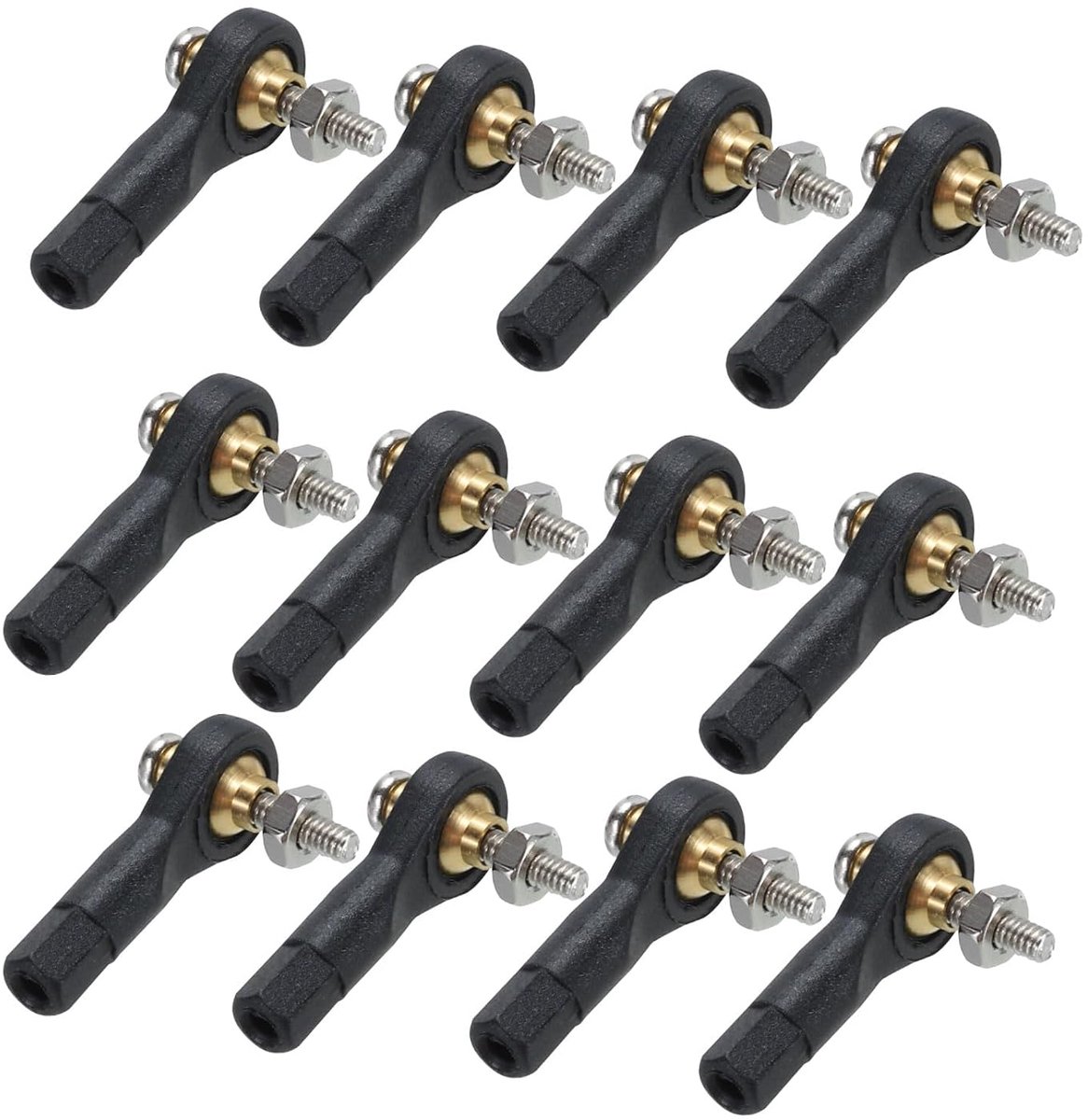 M2xl19mm Kogelstangen Kogelkop Gesp Stuurverbinders voor Rc Model met Schroef en Moer 30 stuks
