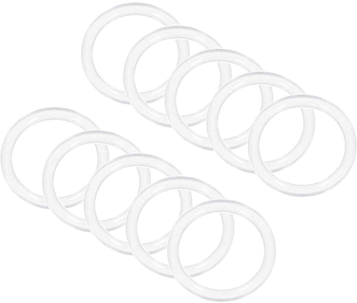 20 mm ID siliconen rubberen afdichtingen, afdichting, rond, plat, afdichtring, voor glas, deurgreep, transparant