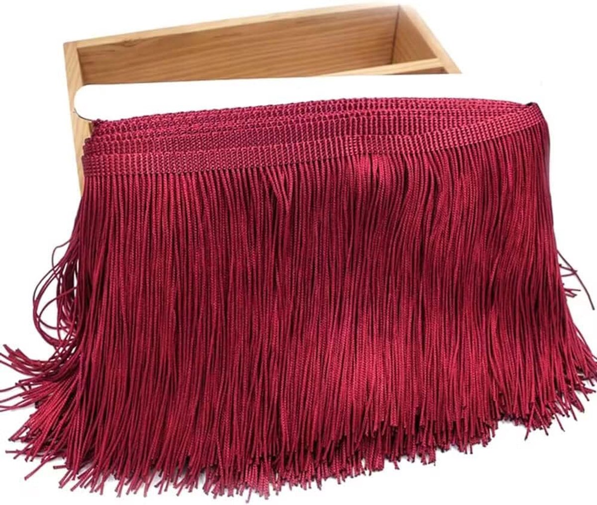 Zijden franjes, kwastjes, franjes, 3 meter, 15 cm, franjes, snijfranjes, decoratieband, decoratieband, dansfranjes, naai-accessoires voor doe-het-zelf knutselen, kleding, kostuums, naaien