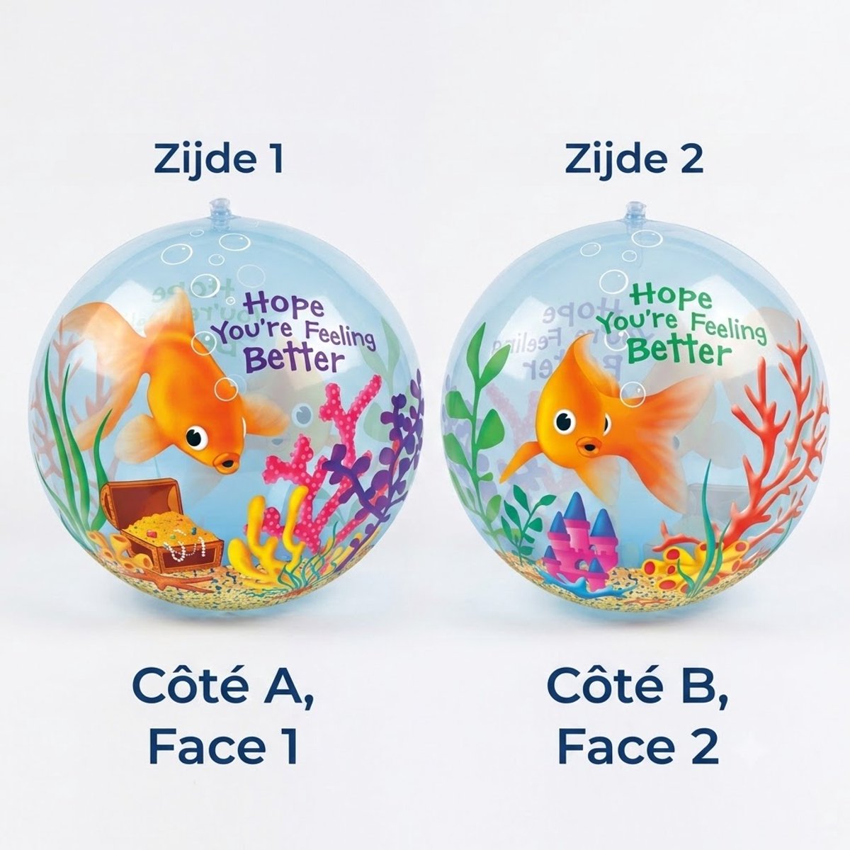 Folieballon - Hope you're feeling Better - Bubble - 56cm - Zonder vulling