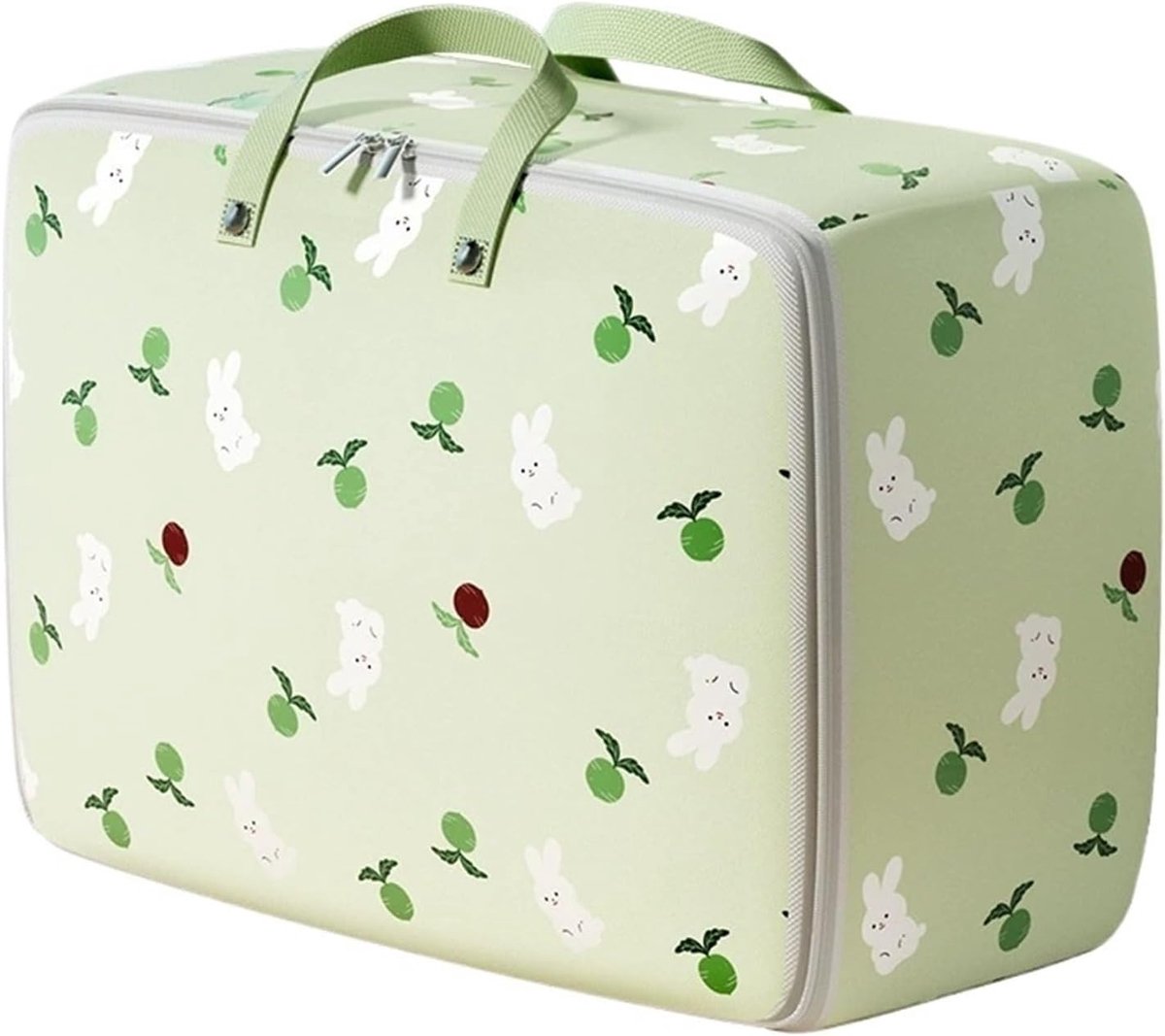 Opbergtas Met Rits - Grote Opbergtas met Rits 60x25x40 cm – Oxford Stof Opbergtas – Kledingzak & Dekbedtas – Verhuiszak – Stevige Handgrepen – Voor Kleding, Dekens, Beddengoed & Reizen –1 stuks