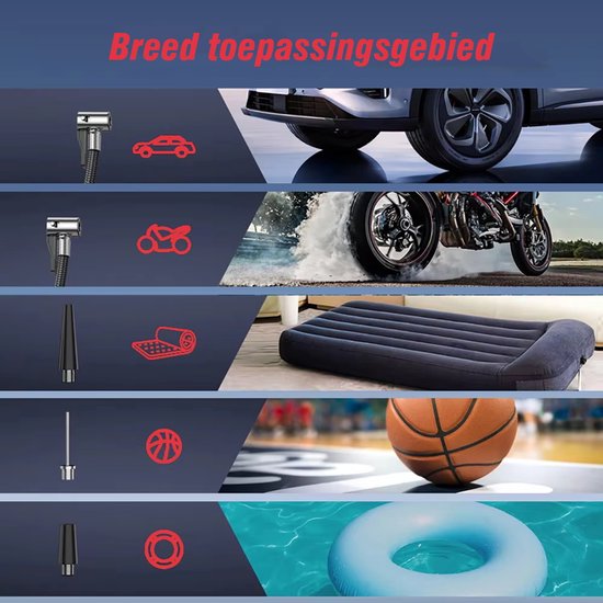 EAFC 4000A Autostartaccu met Bandenpomp – Draagbare Luchtcompressor 20000mAh, 150PSI, Snel opladen voor Benzine-motoren tot 6.0L en Diesel-motoren tot 4.0L - Sinterklaas cadeau auto — afbeelding 2