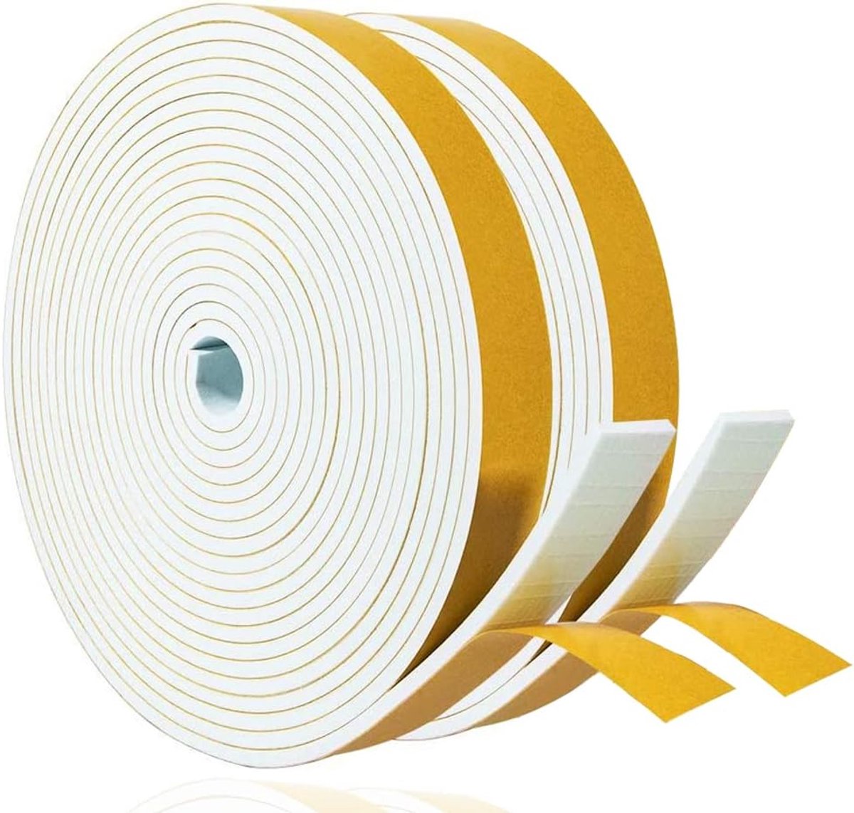 ochtstrip zelfklevendt afdichtstrip Deur rubberstrip 25 x 3mm x 10m wit | Boorvrije silicone pakkingstrip voor buitendeuren: weerbestendig waterdicht stofdicht geluidsisolerend en beschermt tegen