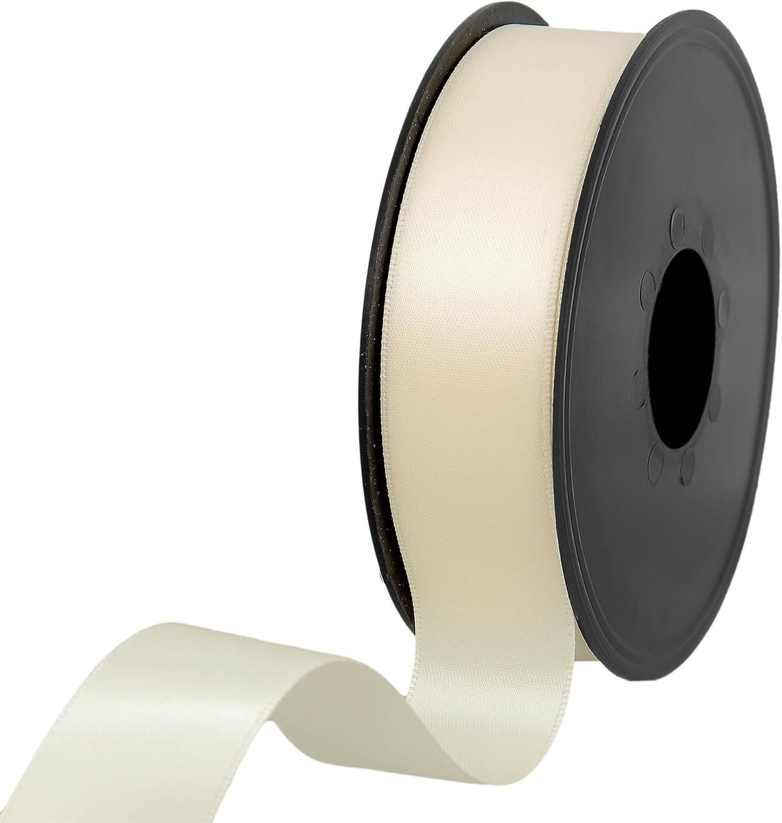 lint - 100% polyester dubbelzijdig satijnen lint voor bruiloften, cadeauverpakking, bloemstukken, handwerk, taarten, strikken, versieringen, 25 mm x 25 m