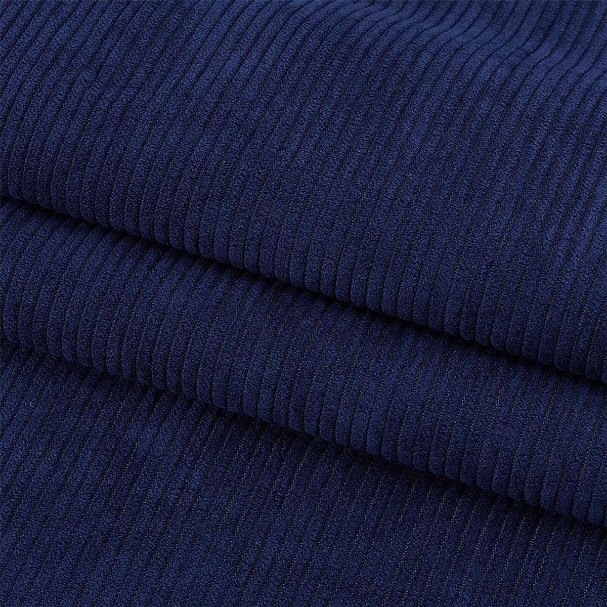 Stof, fluwelen stoffering, polyester, naaien, kussenslopen, decoratieve stof voor naaien, jas, overhemd, jurk, broek, kostuum, bank, middernachtblauw