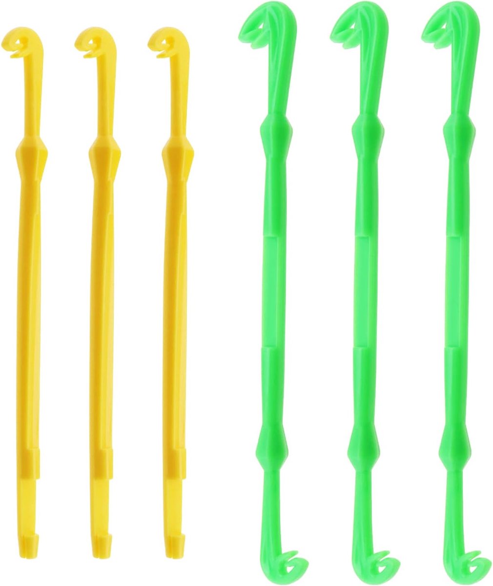 6Pcs Vishaak Removal Tools Aas Naald Geknoopt Vlieghaak Set Vissen Quick Nail Knoop Koppelverkoop Tool Set Vissen Accessoires Plastic