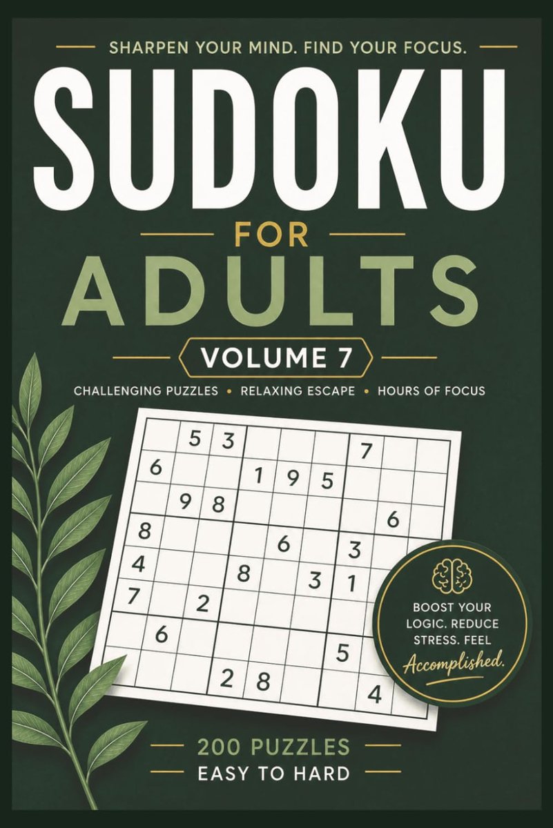 Sudoku voor volwassenen - 200 puzzels van makkelijk tot moeilijk - Breintraining - Stressverlichting - SnelShoppen