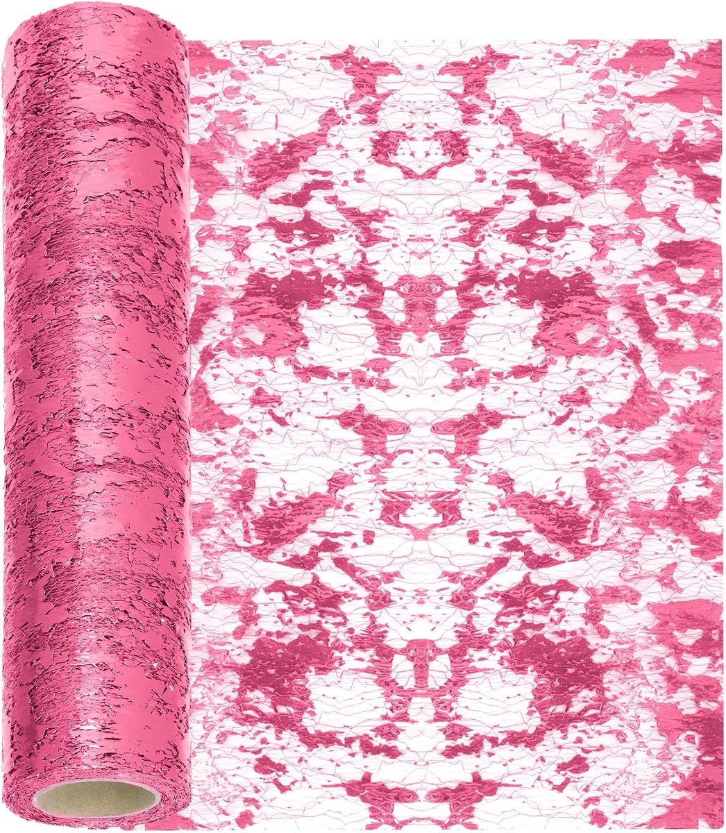11x354 Inch Roze Pailletten Glitter Tafel Runner, Glitter Folie Metallic Thin Mesh Decor Rollen, Roze Tafel Runner, Pailletten Glitter Folie Metallic Thin Mesh, Centerpieces Decoraties