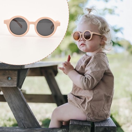 6-12 maanden, Peuterzonnebril 1-2 jaar Babyzonnebril 0-6 maanden Babiators Zonnescherm UV400 Bescherming Zacht Siliconen Montuur — afbeelding 5