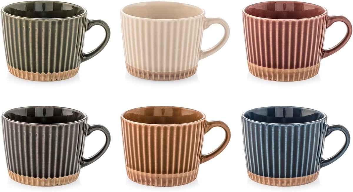 Set 6 Tazze Caffe Land In New Bone China Cc 100