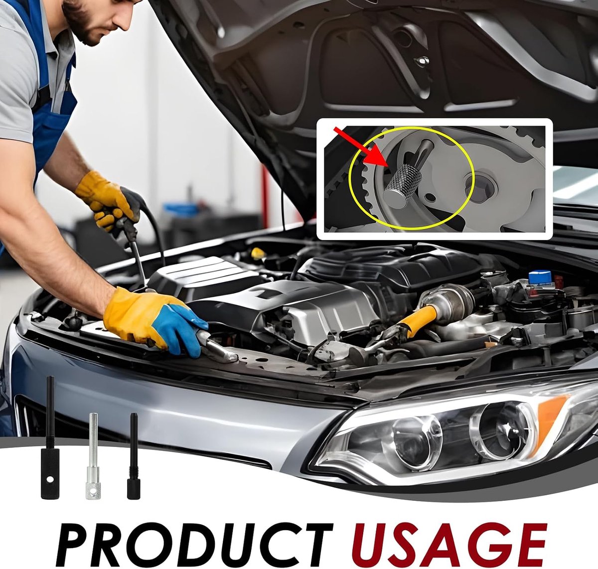 Distributie-inzet voor 1,5 en 1,9 DCi, Timing Stiften Krukasstang Nokkenas Riemschijf Stang Gereedschap Motortiming, Motorafstelset, gereedschap voor krukas en nokkenas, MOT1489, 1430, 1054