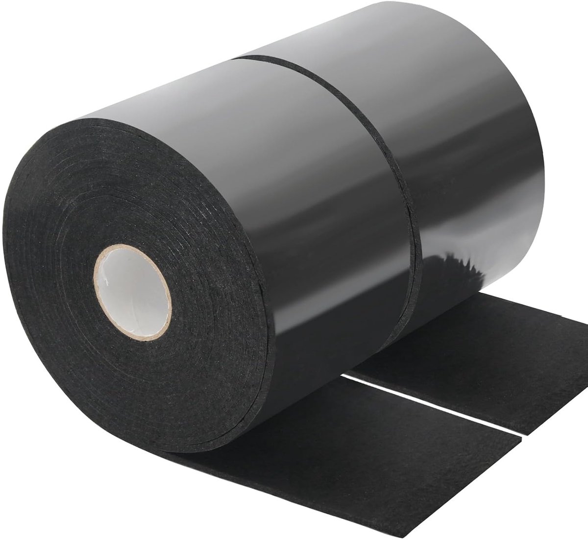 Zwarte 2 rollen vilten strips, zwaar belastbare vilten zelfklevende pads, doe-het-zelf antislip viltstrips met zelfklevende achterkant voor zware meubels, woningverbetering, 0,2 x 4 x 202 inch