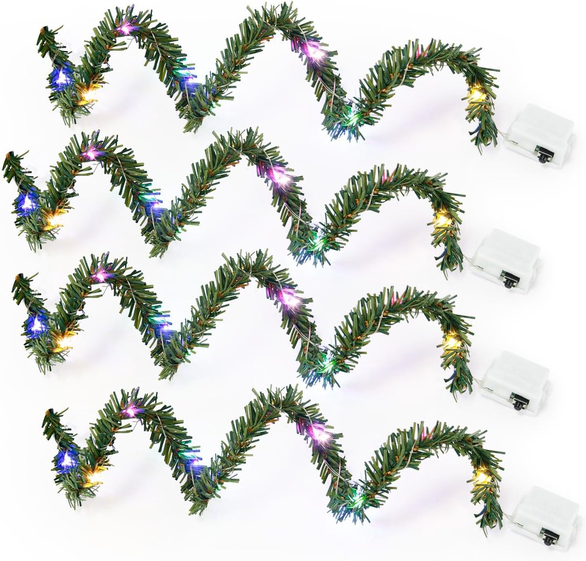 4 stuks kabouterlichtketting miniatuur led, 50 cm mini lichtketting kabouter kabouter accessoires lichtketting kabouterhuis met licht poppenhuis accessoires Kerstmis