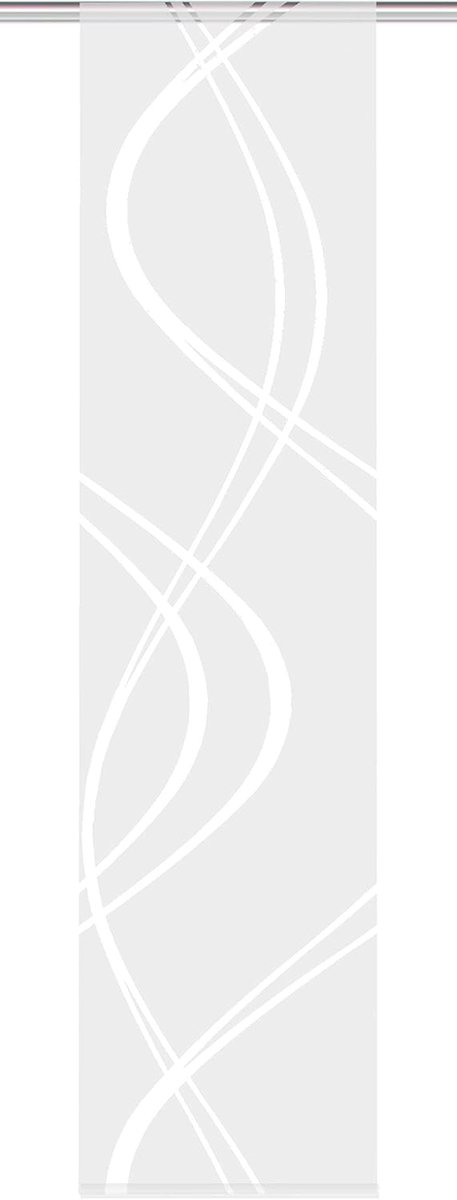 Schuifwand 245 x 60 cm - ondoorzichtige stof - transparant golfmotief - ideaal voor moderne ruimtes - ShopVlot