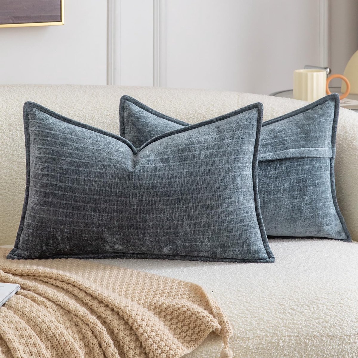 Decoratieve Kussenhoezen 30x50cm - Vintage Boho Stijl - Zacht Chenille - Perfect voor Sofa en Slaapkamer - SnelShoppen