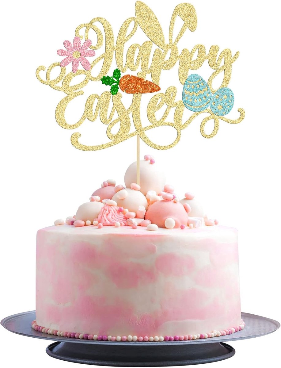 cupcake-toppers, paasdecoratie, paasdecoratie voor verjaardagen, babyfeestjes, paasfeesten (A)