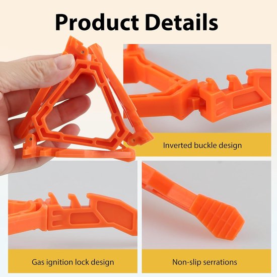 2 Stks Gas Canister Stand Statief, Opvouwbare Camping Kachel Stand, Gasfles Houder voor Outdoor Koken, Draagbare Brandstof Canister Stabilizer voor Wandelen Picknick Backpacken en Stabiele Koken — afbeelding 2