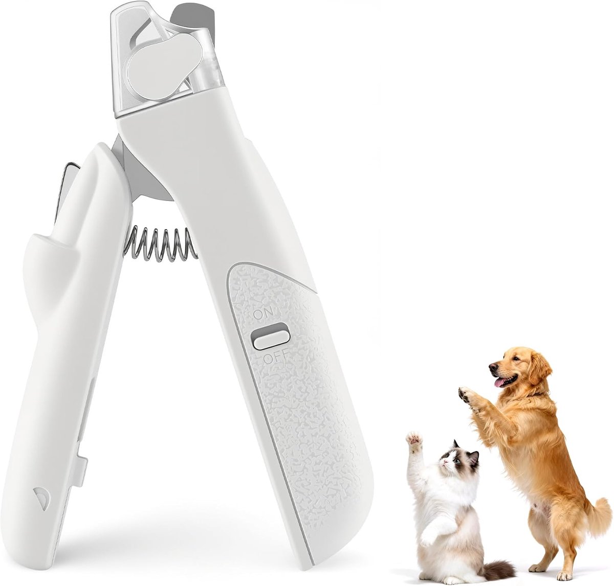 Nagelknipper voor huisdieren met ledlicht, hondenklauwschaar, nagelvijl, nagelverzorging voor middelgrote en kleine honden en katten, voor honden en katten