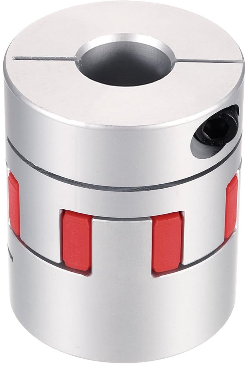 Aluminium askoppeling, askoppeling, 17 mm tot 20 mm, flexibele spinnenkoppeling, L50 mm x D 40 mm, koppeling, grenen, spinnen, golfconnector voor 3D-printer, doe-het-zelf CNC-freesmachine