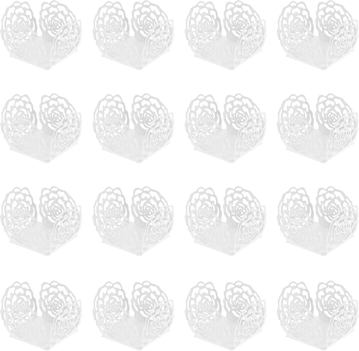 50 stuks chocolade snoep kopjes, papier truffel kopjes bloem truffel wrappers voeringen cup holle chocolade wrappers papier bakbeker mini muffin voeringen voor muffins cupcakes verjaardag bruiloft