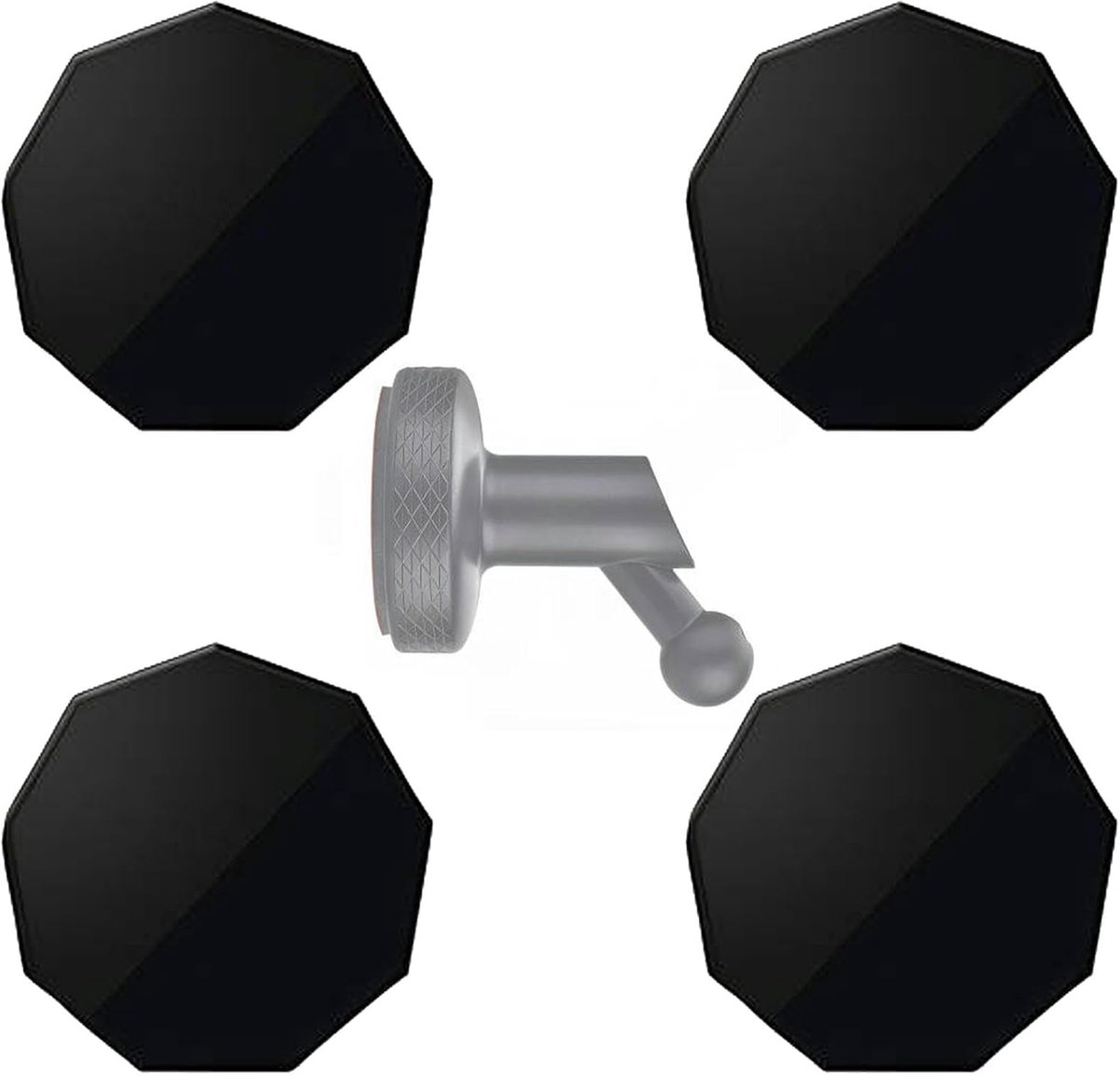 4 stuks reserve-magneetstukken voor Garmin, klevende voorruit-sticker voor Garmin dashcam-houder 45/46/47/55/56/57/65W/66W/67W/Tandem/Speak Plus