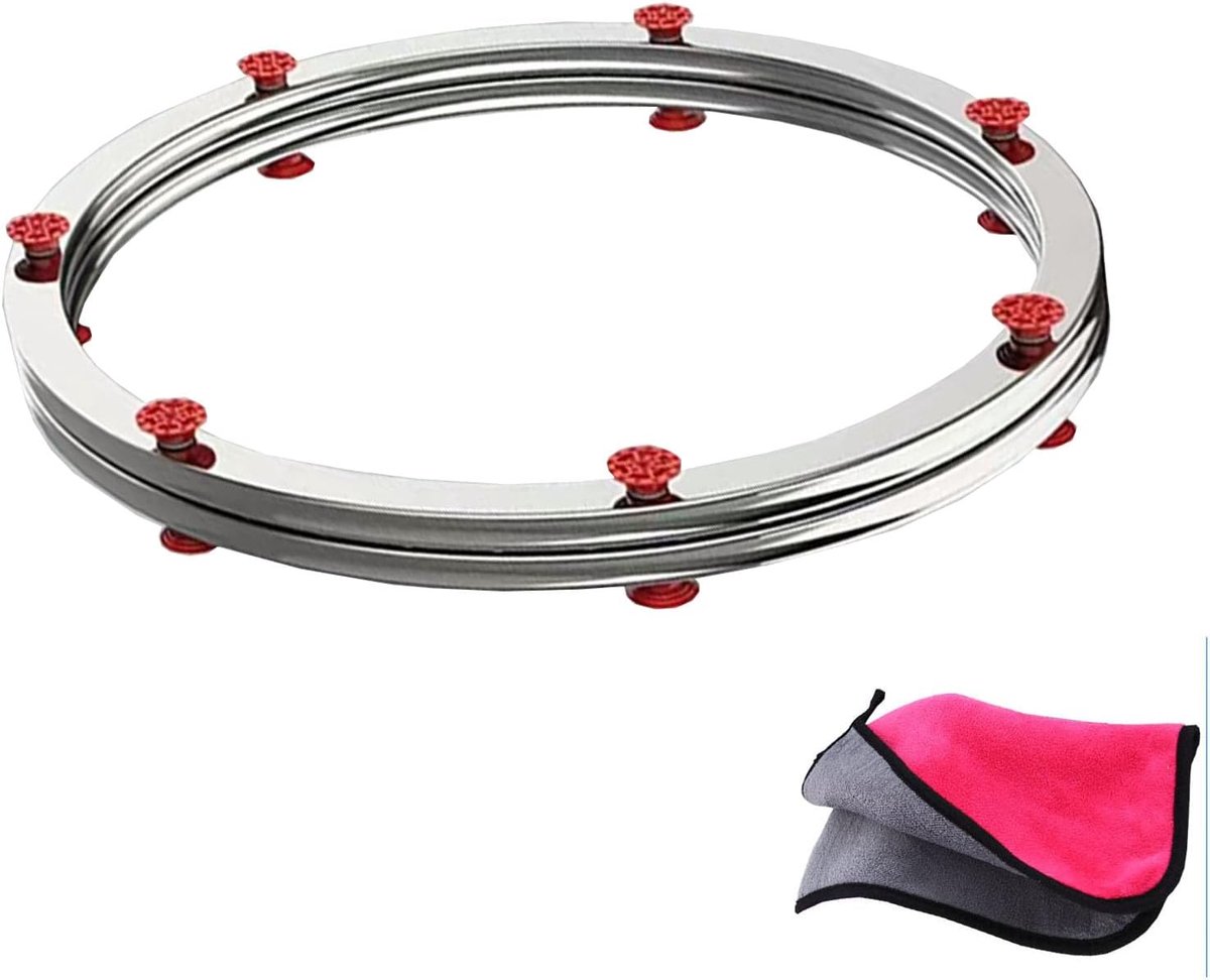 20" roestvrijstalen eettafel draaitafel voor Heavy Duty Draaibaar 360°, Lazy Susan draailager, ronde eettafel gladde draaischijf, drukknoppenlager draagkracht 350 kg (roestvrij staal zilver, 50 cm