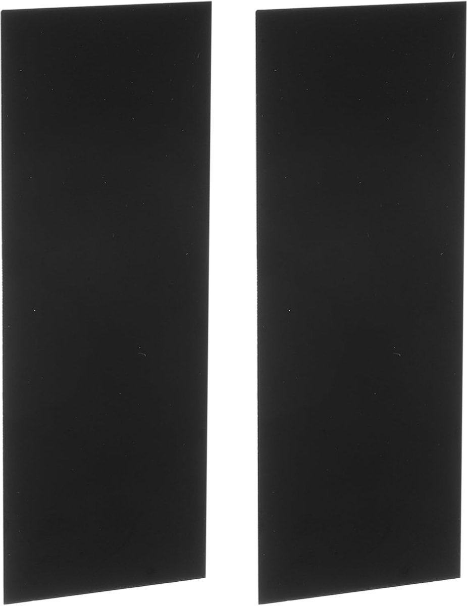 2 stuks mesgreep voering, 2 stuks, 19 x 8 cm x 0,04 cm G10 Spacer Sheets mesgreep Voermateriaal voor messen Handvatten Leisteen Productie Accessoires, Zwart