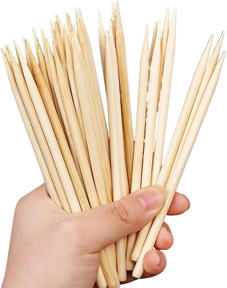 Set van 30 bamboe kraskwasten voor doe-het-zelf kunstprojecten, krabpapier, graffiti en schilderen, veelzijdige houten borstels voor kinderen en volwassenen, ideaal voor schoolprojecten, handwerk en