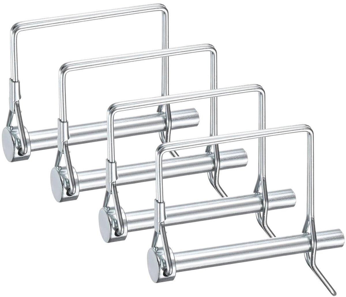 METERXITY Set van 4 koppelingspinnen voor aanhangers, diameter 13/40 cm, lengte 6,9 cm, koolstofstaal, verzinkt, met oor, voor landbouwaanhangers, bouten voor PTO-as