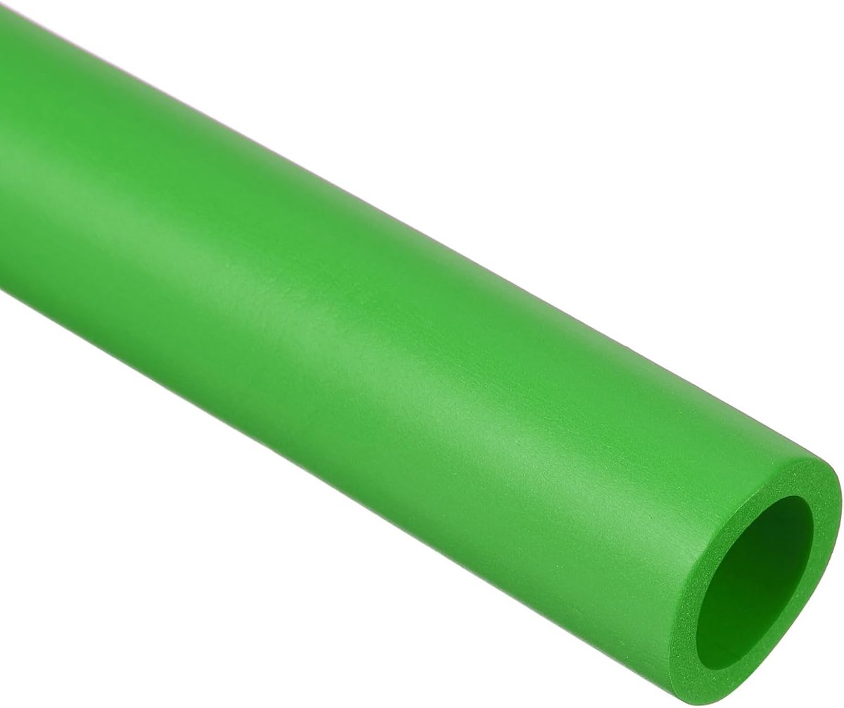Buis van schuimrubber, 1 inch ID x 3,28 ft schuimbuis, schuimslang voor handgreep, ondersteuning, AC-eenheid, trainingsmachine, dakrek, groen