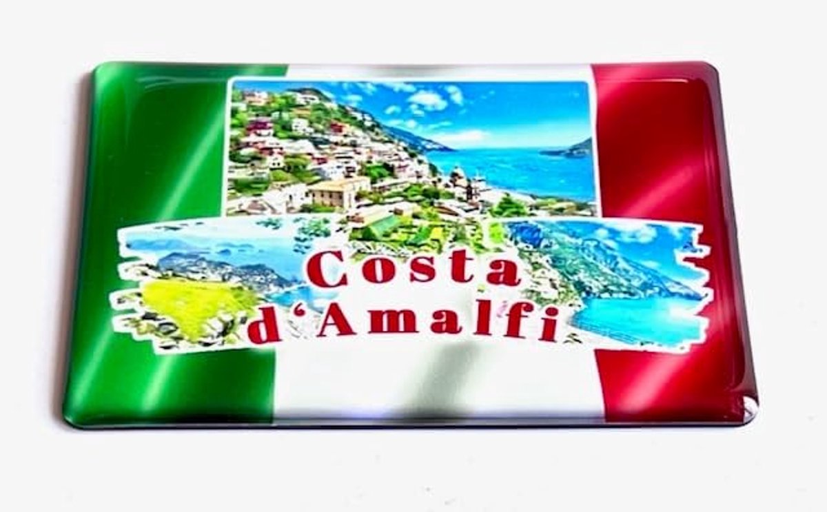 Amalfi kust, Amalfi kust koelkastmagneet, Amalfi koelkastmagneet, Italia aimant de refrigerateur, Amalfi kust reisaandenken, Costa d'Amalfi 06005