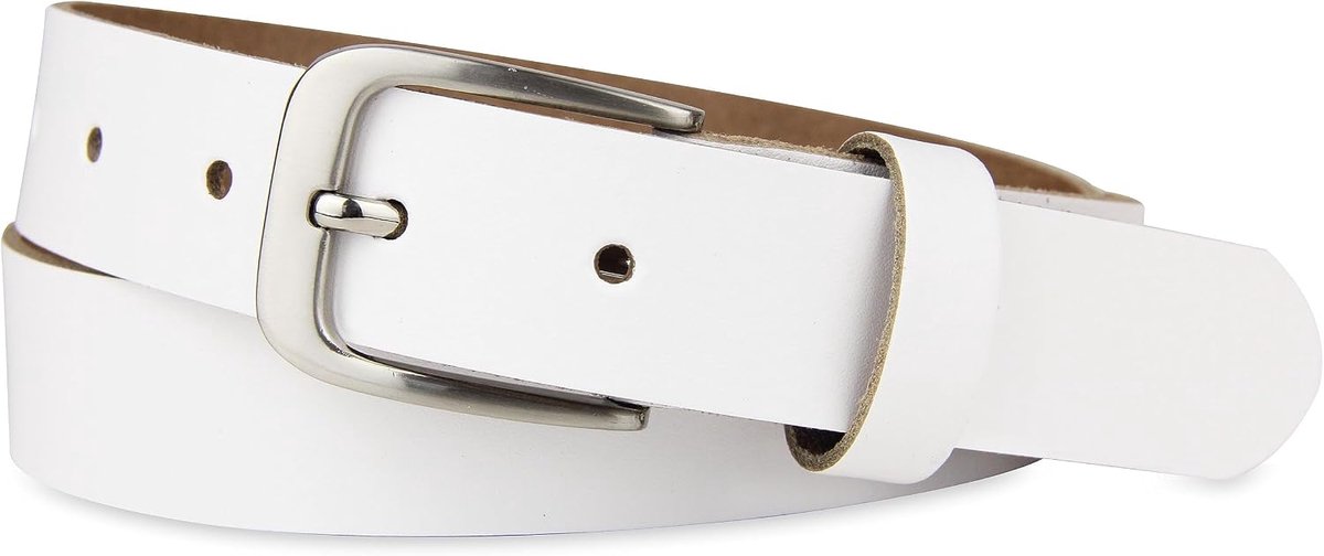 Lederen riem, 3 cm breed, keuze uit verschillende kleuren