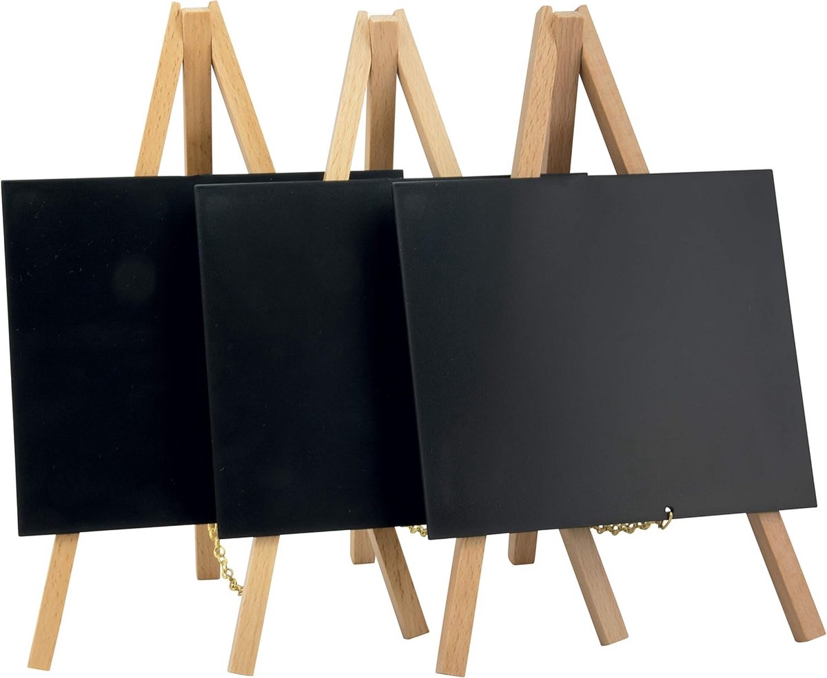 MINI-B-KR Tafelkrijtbord MINI met ezel, beuken | Eenvoudig te reinigen – robuuste afwerking