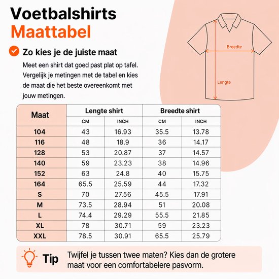 Maillot de football de Nederlands Elftal Domicile - Coupe du monde 2022 - Maillot Oranje - Maillots de Maillots de football Enfants - Garçons et Filles - Maillots T-shirts de sport - Adultes - Hommes et femmes-L