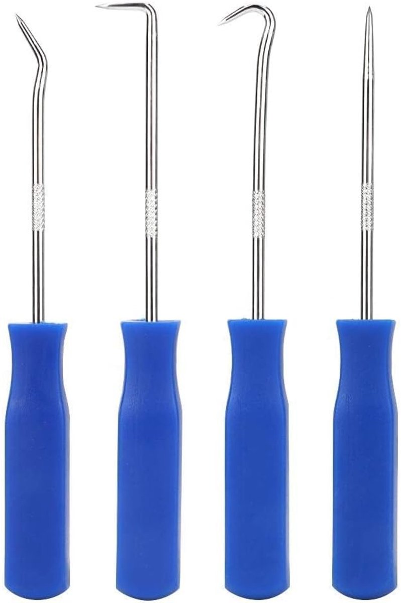 Oliekeergereedschap verwijderen, 4 stuks/set auto selectie en haakset O-ring oliekeerafdichtingstrekker knutselgereedschap