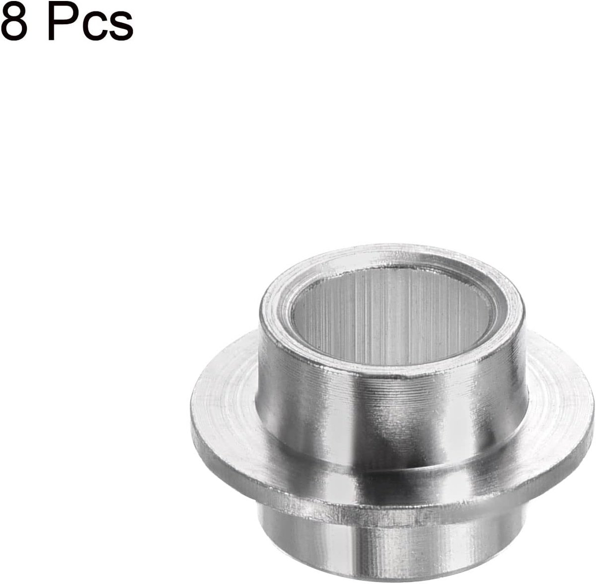 Inline asbus Spacers, 8 Pack Bearing Spacers Wheel Center Aluminium voor Skates Roller, Zilver