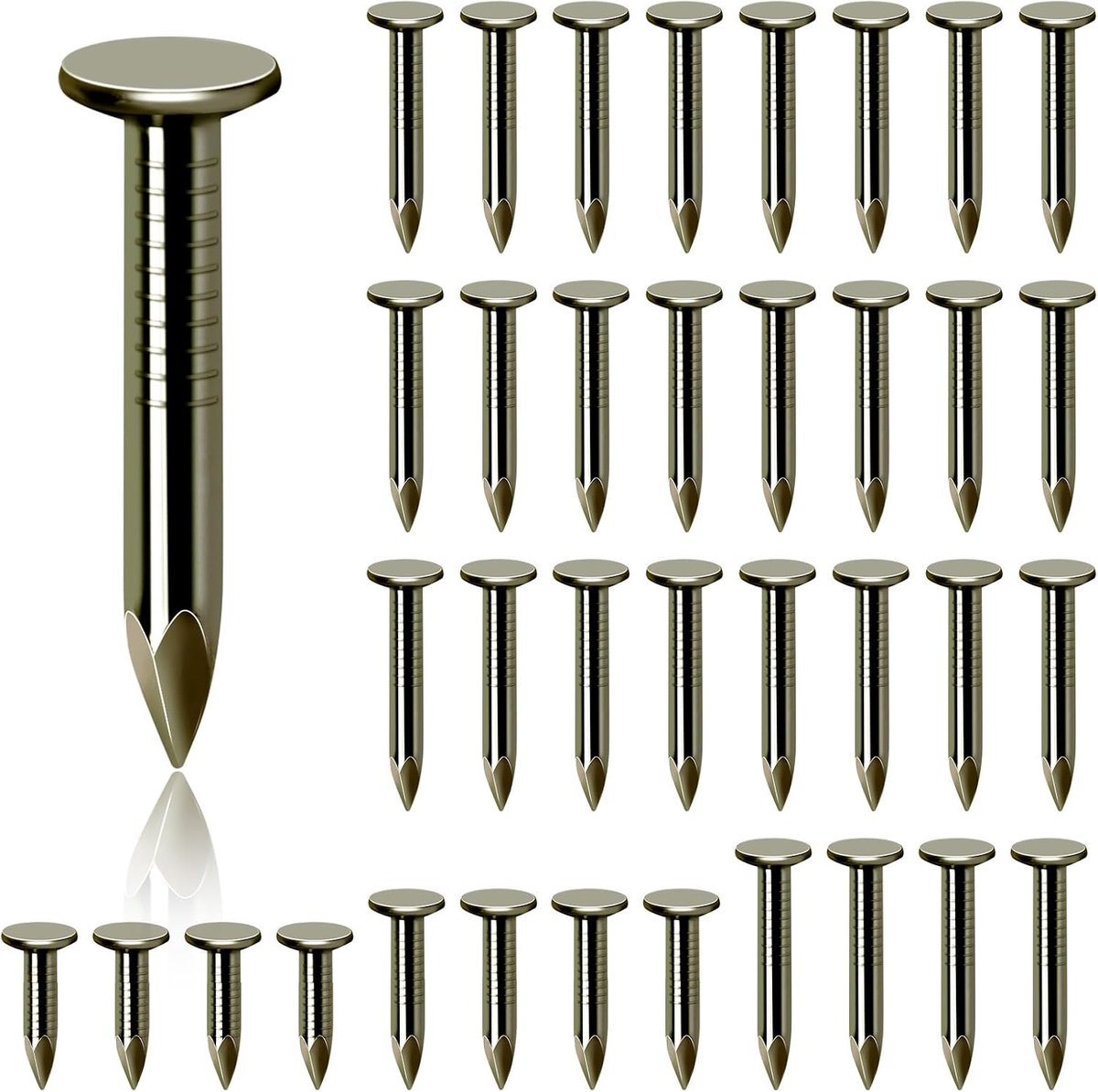 300 stuks 1-1/4 inch stalen dakvilt spijkers dakvilt pinnen clout nagels Countersunk hoofd vilt nagels voor het vastzetten van schuren daken, dakvilt, leisteen, planken, hout, schuur tegels