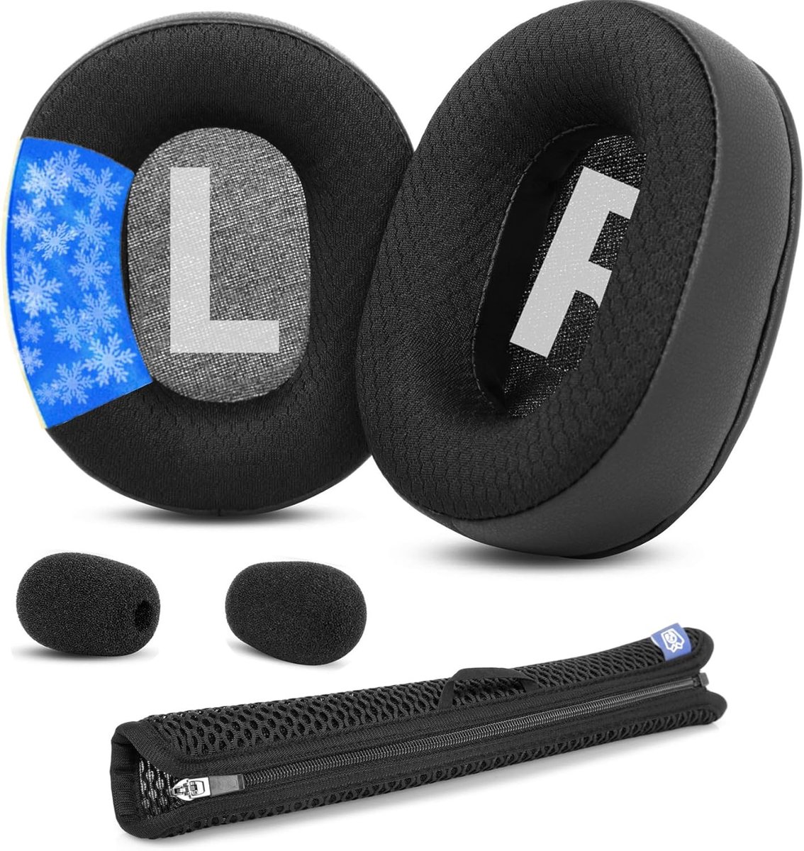 Oorkussens vervangende oorkussens, compatibel met Logitech G Pro, G Pro X, G433, G233, G Pro X 2, hoofdtelefoon, hoofdband, oorschelpen, kussens, reparatieonderdelen