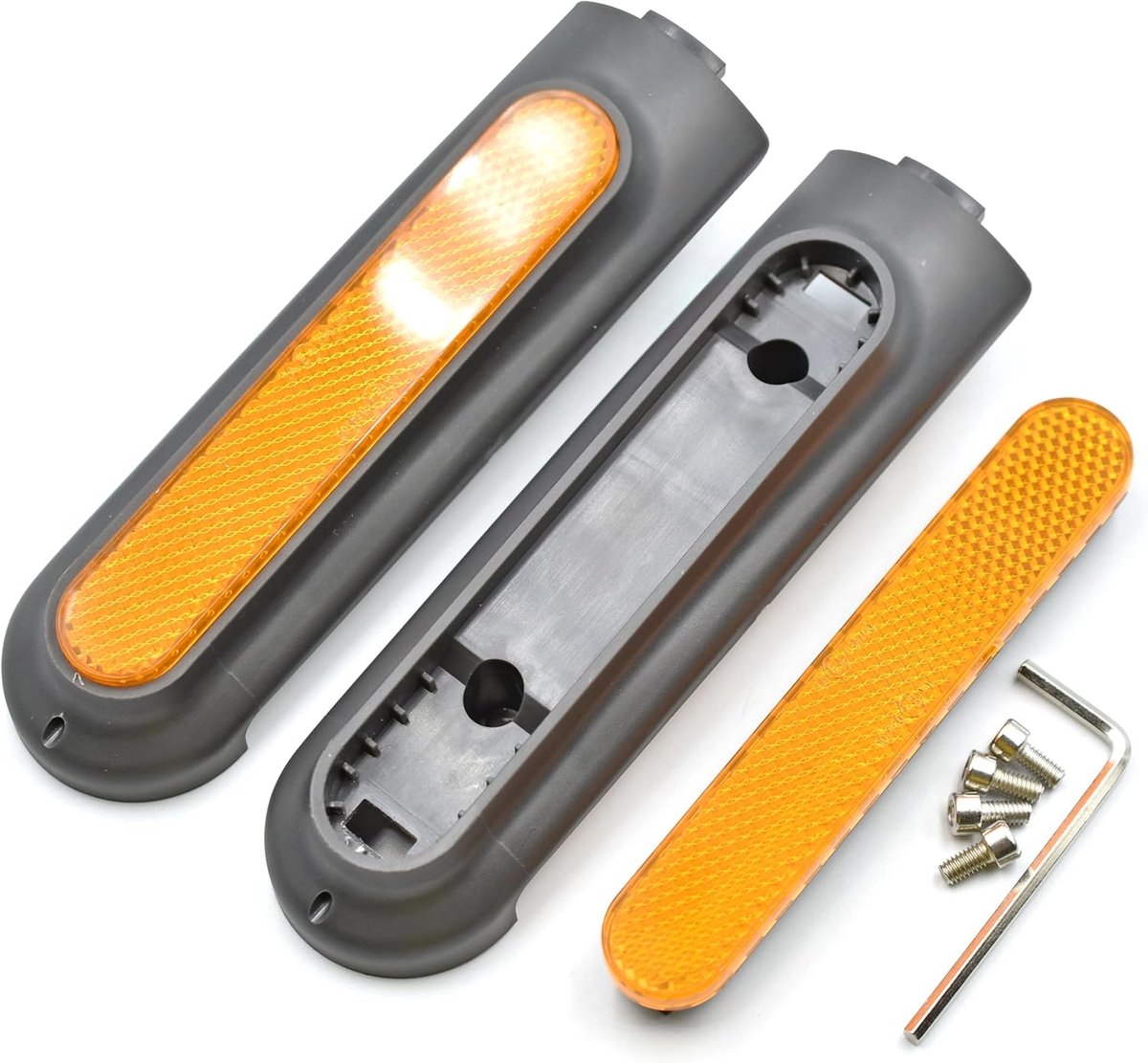 myBESTscooter Wieldoppen op de achterkant met reflecterende stickers voor Xiaomi Pro 4 elektrische scooter