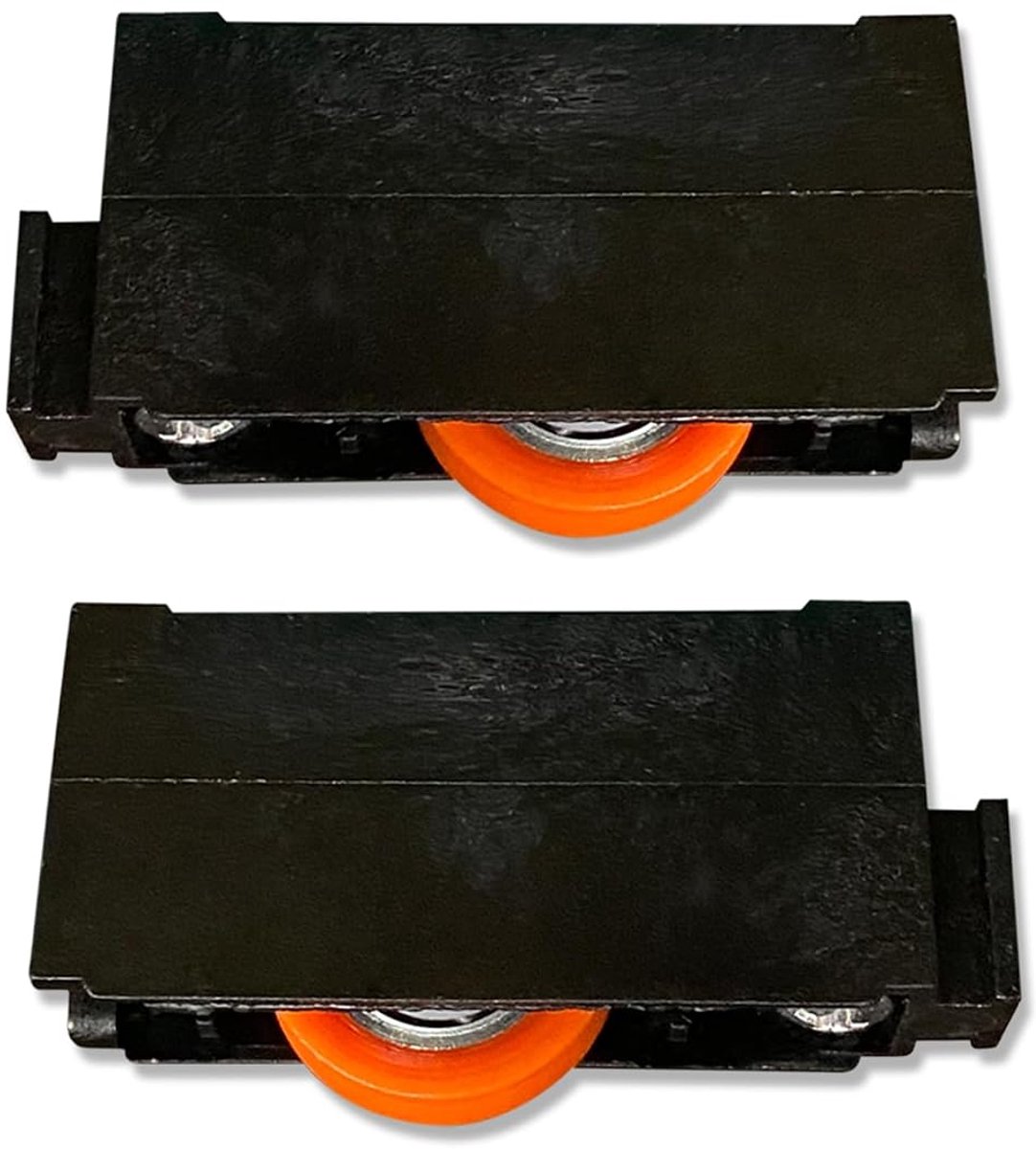 - 91899 Elite glijlagers voor ramen met hoogteverstelling, set van 2, nylon, zwarte afwerking, 56 x 15 x 24 mm