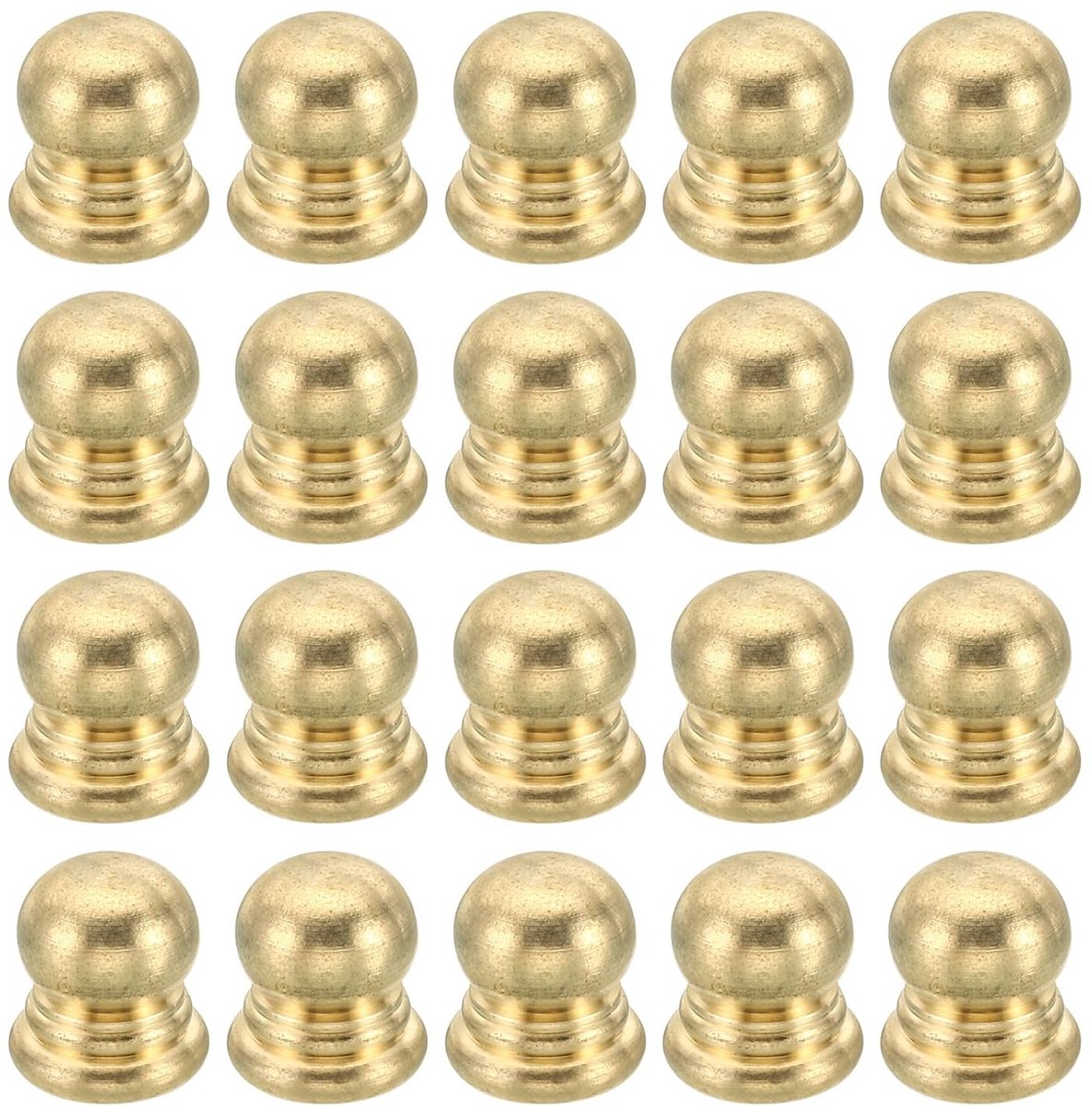 M4 x 0,7 Schroefdraad messing dop moeren knop 20 stuks lamp eindstuk decoratie schroef doppen moer greep knop decoratie voor meubelverlichting kast 10 mm