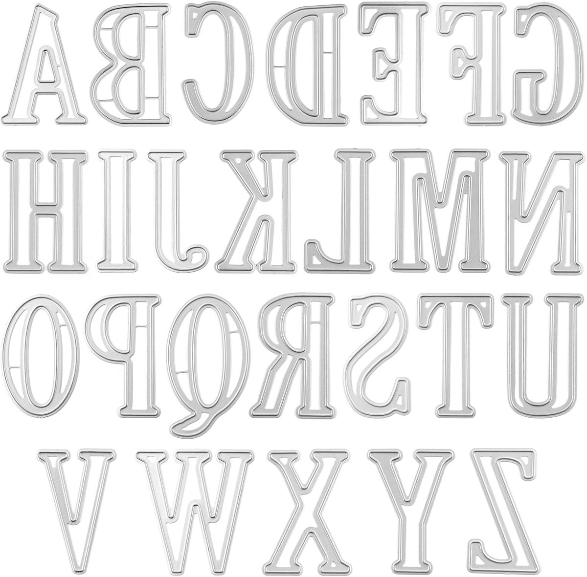Cuts voor Kaarten Maken, 26 Alfabet Letters Metalen Snijden Dies, Embossing Stencil Template voor DIY Papier Kunstambachten, Scrapbooking, Foto Album Decor (Hoogte Ongeveer 5cm/1.97'