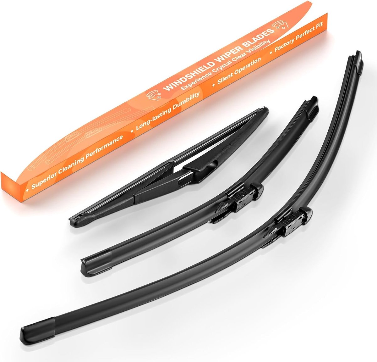 Ruitenwisserbladen voor + achter, set van 3, 26/16/12 inch
