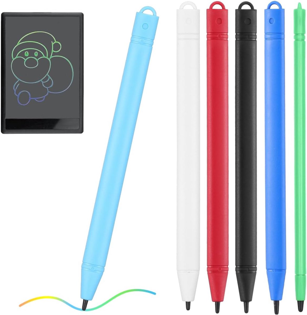 Pennen kleurrijke kunststof styluspens ergonomisch voor kinderen om te schilderen en te schrijven op lcd-tekenbord veilig en comfortabel