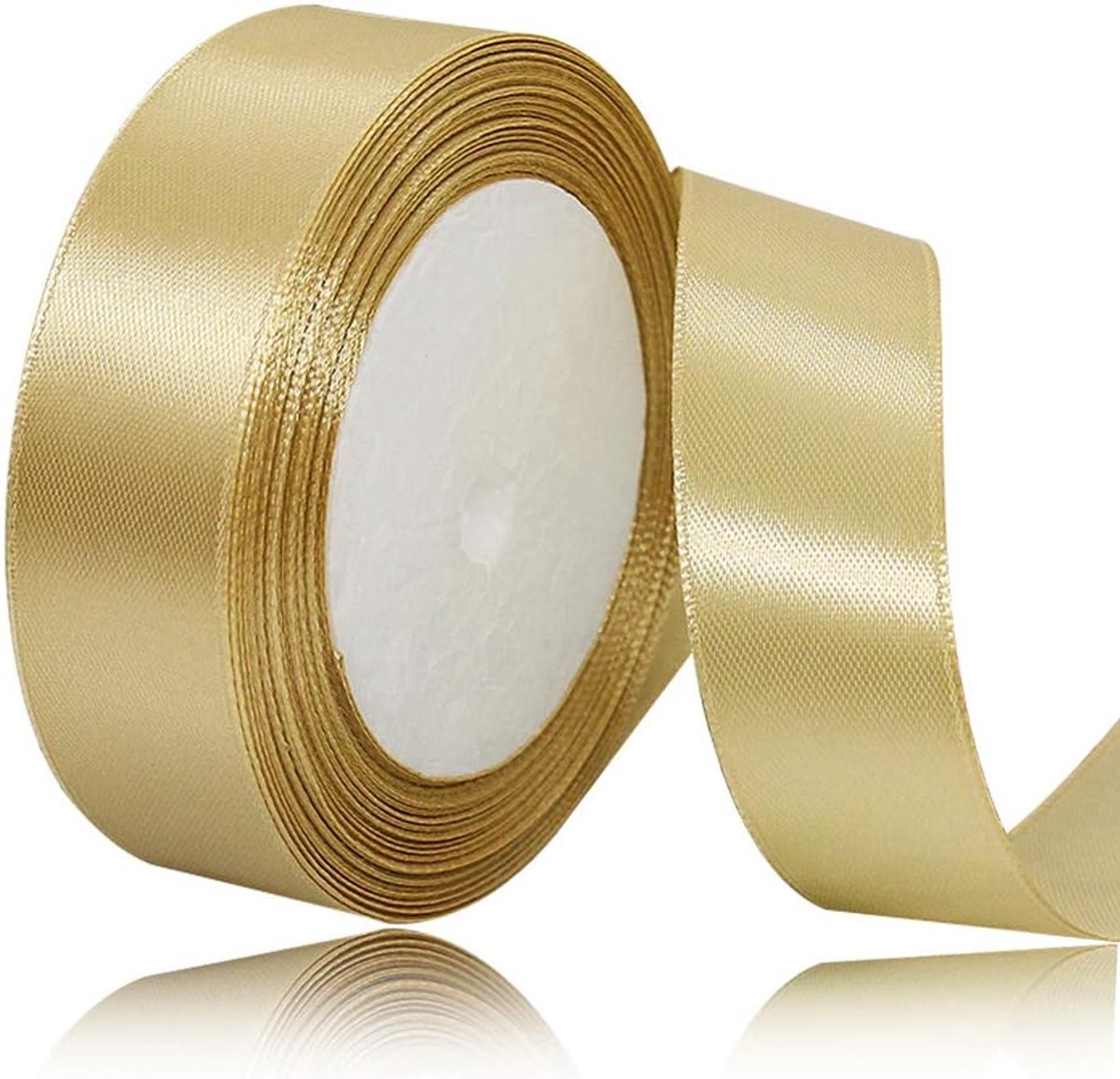 satijnen lint 25 mm breed, 22 meter slingerlint, geschenklint voor geschenkverpakkingen, DIY-ambachten, bloemstukken, naaiprojecten, lintmaken, verjaardags- en huwelijksdecoraties